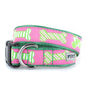 Preppy Bones Dog Collar – Pink, Blue & Red/White/Blue, Sizes XS–XL