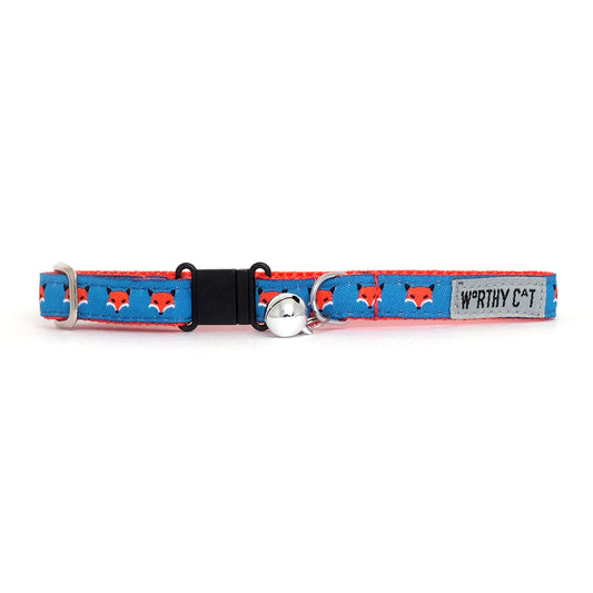 Foxy Cat Collar – Blue, Size One Size