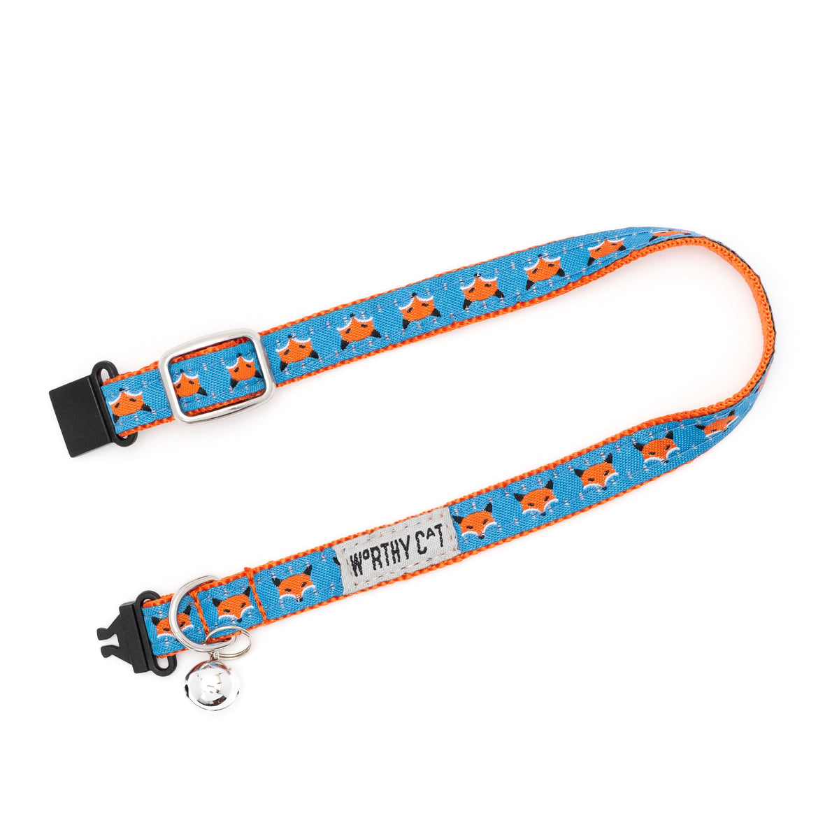 Foxy Cat Collar – Blue, Size One Size