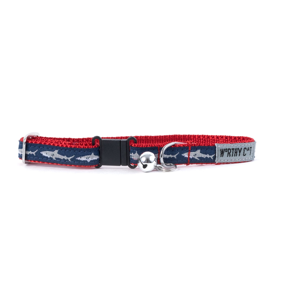 Jaws Cat Collar – Blue, Size One Size