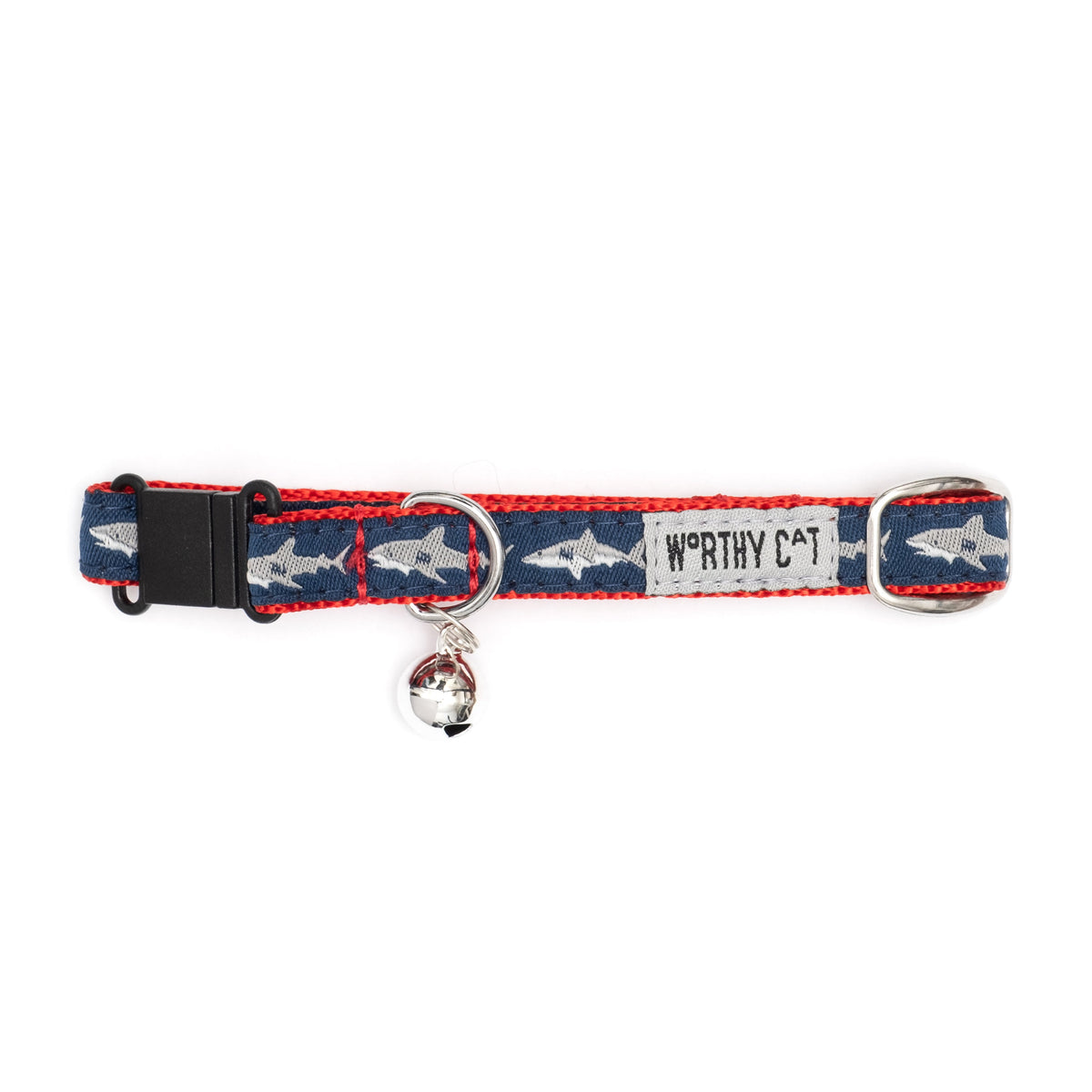 Jaws Cat Collar – Blue, Size One Size