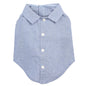 Chambray Dog Shirt – Cotton, Blue, Sizes XS–XXL
