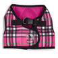 Plaid Step-In Dog Harness in hot pink, product view 11