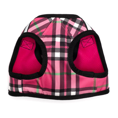 Plaid Step-In Dog Harness in hot pink, product view 13