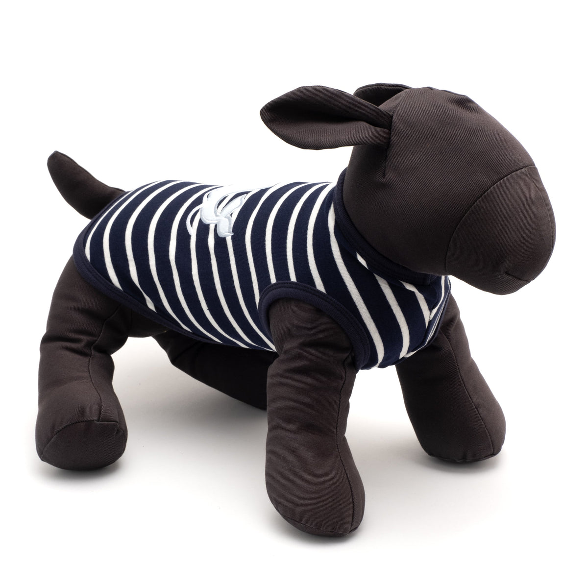 Whale Dog Tank Top – Cotton, Navy/White, Sizes XS–XXL