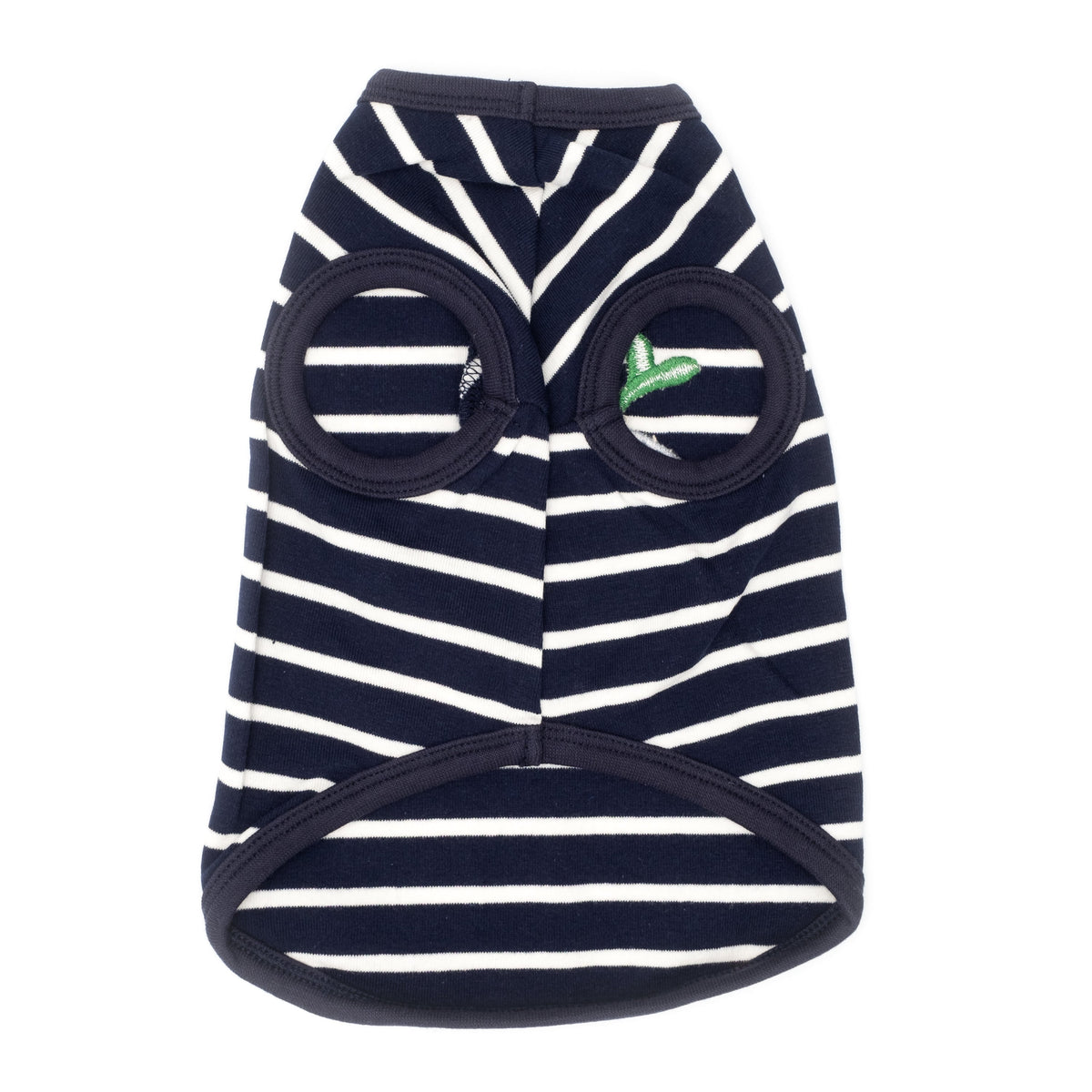 Whale Dog Tank Top – Cotton, Navy/White, Sizes XS–XXL