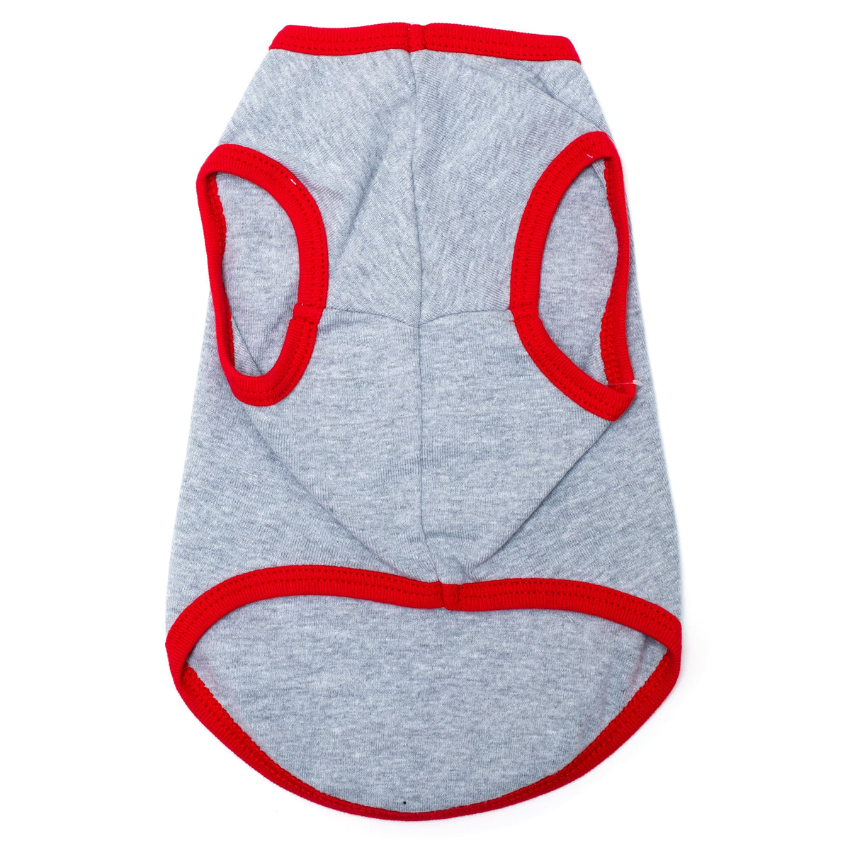 American Flag Dog Tank Top – Cotton, Gray, Sizes XS–XXL