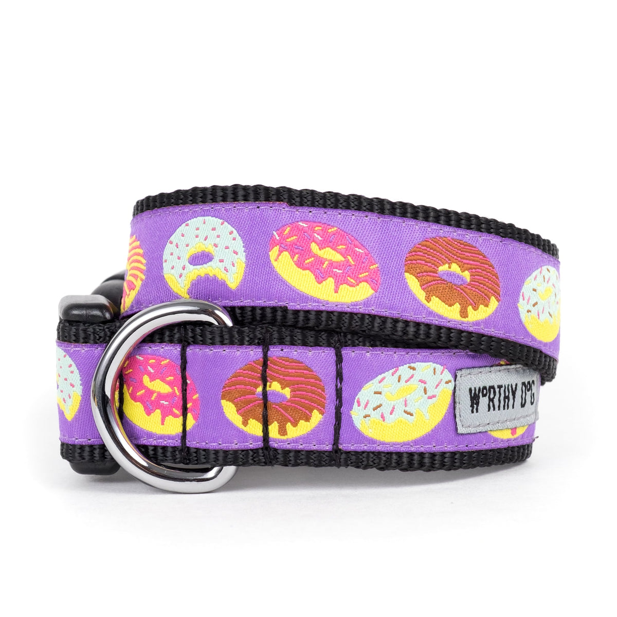 Purple Donut Dog Collar in purple, main product view