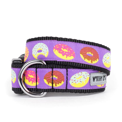 Purple Donut Dog Collar in purple, main product view