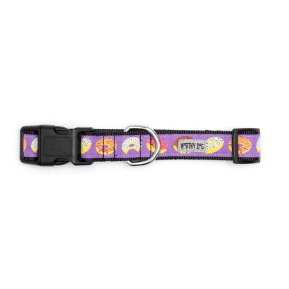 Purple Donut Dog Collar in purple, product view 2