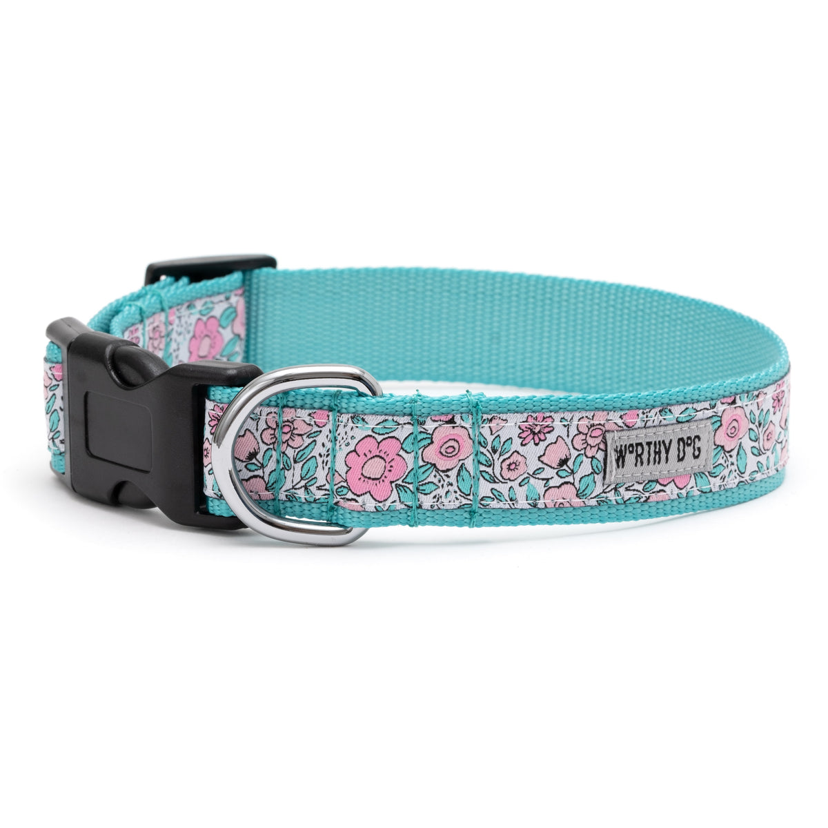 Garden Party Dog Collar – Pink, Sizes XS–XL