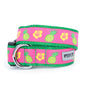 Pink Pineapple Dog Collar in pink, main product view