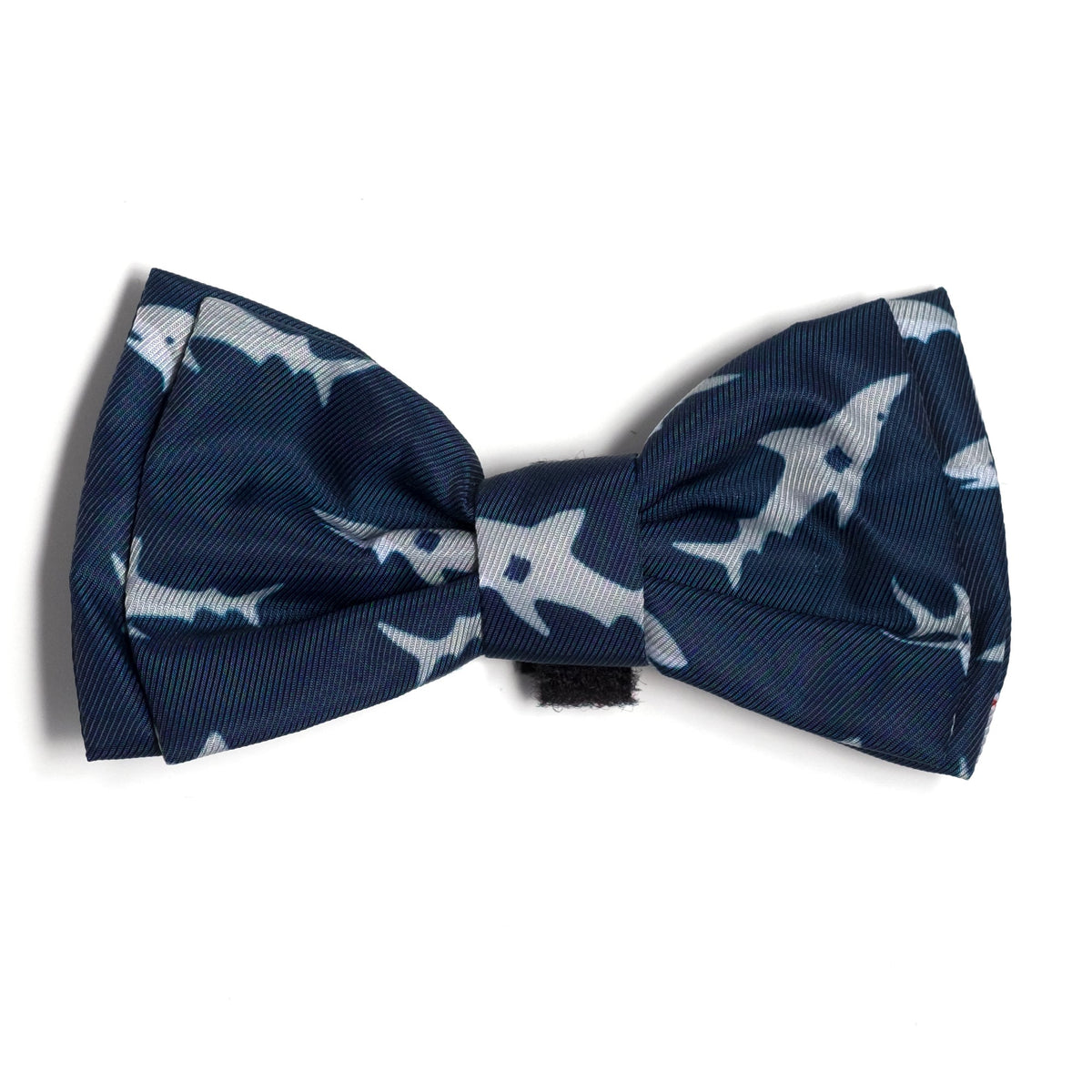 Jaws Dog Bow Tie – Polyester, Navy, Sizes S, L
