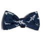 Jaws Dog Bow Tie – Polyester, Navy, Sizes S, L