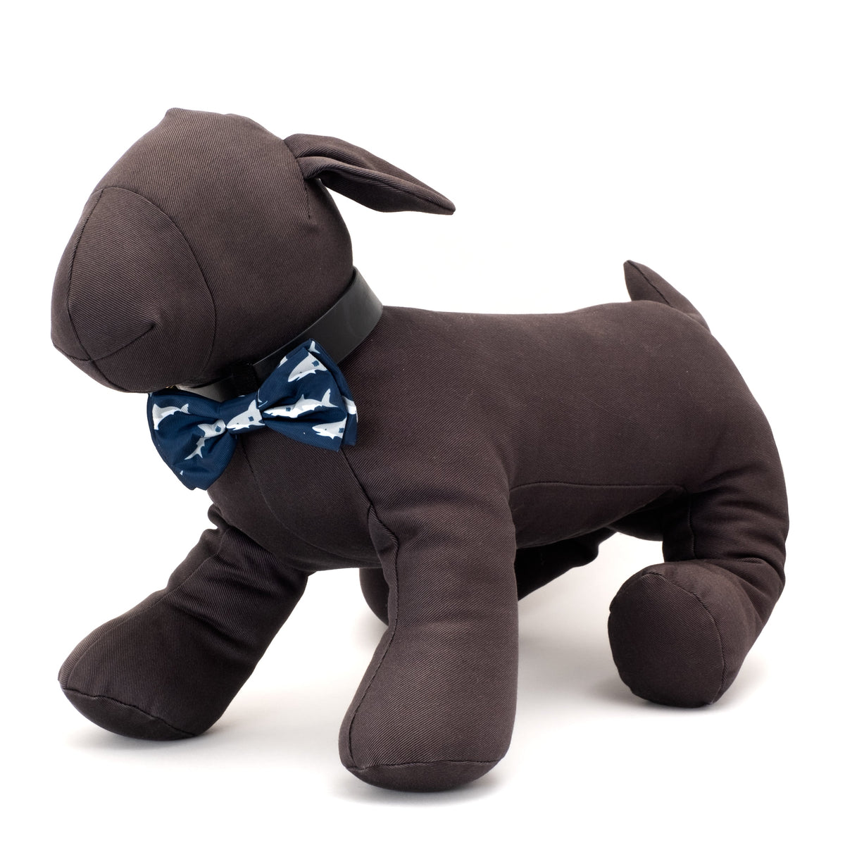 Jaws Dog Bow Tie – Polyester, Navy, Sizes S, L