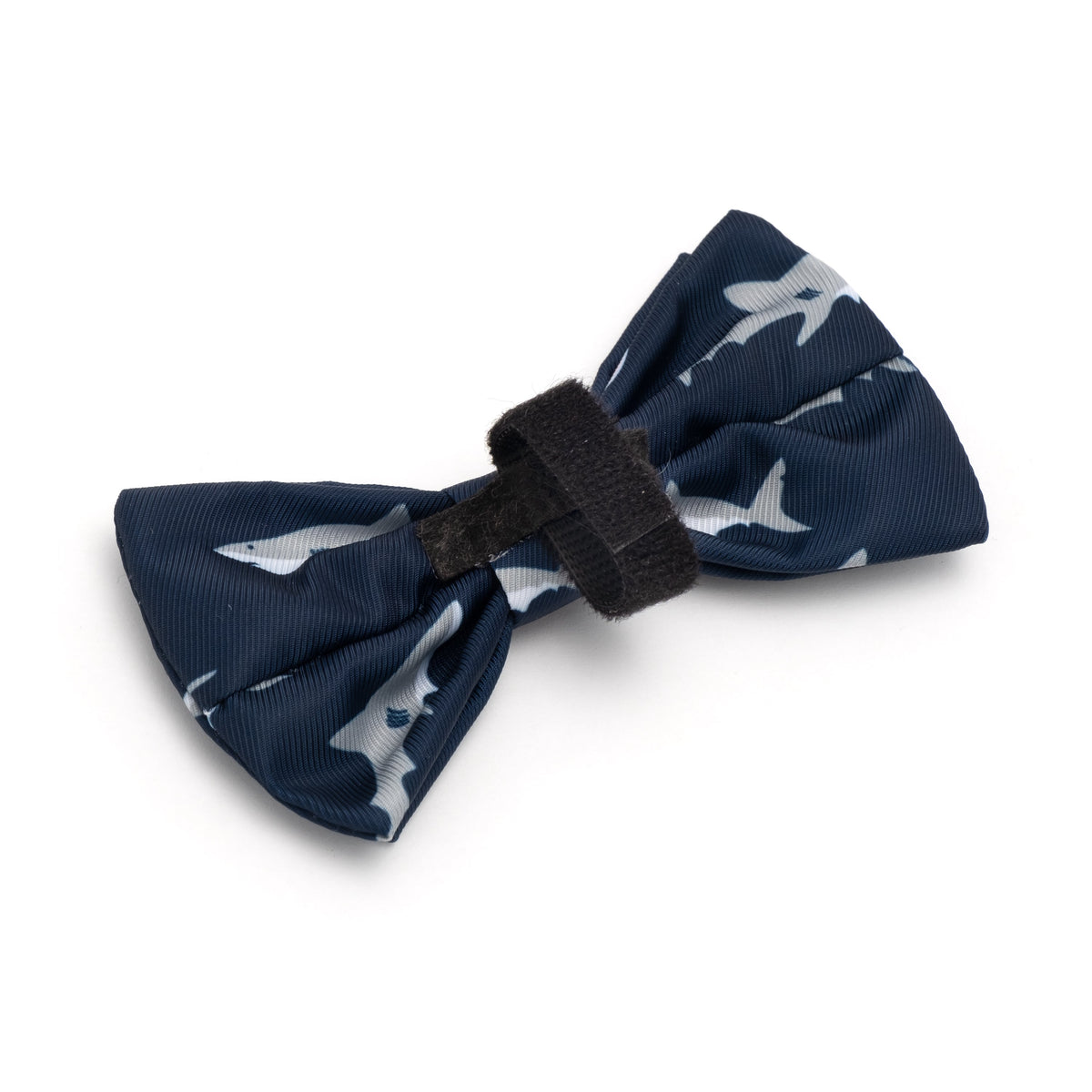 Jaws Dog Bow Tie – Polyester, Navy, Sizes S, L