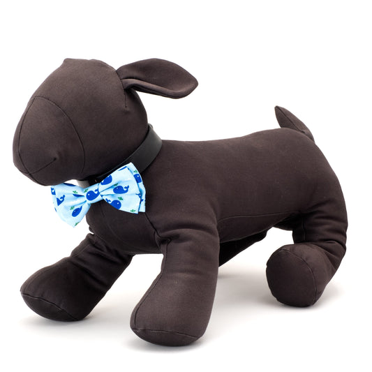 Squirt Dog Bow Tie – Polyester, Blue, Sizes S, L