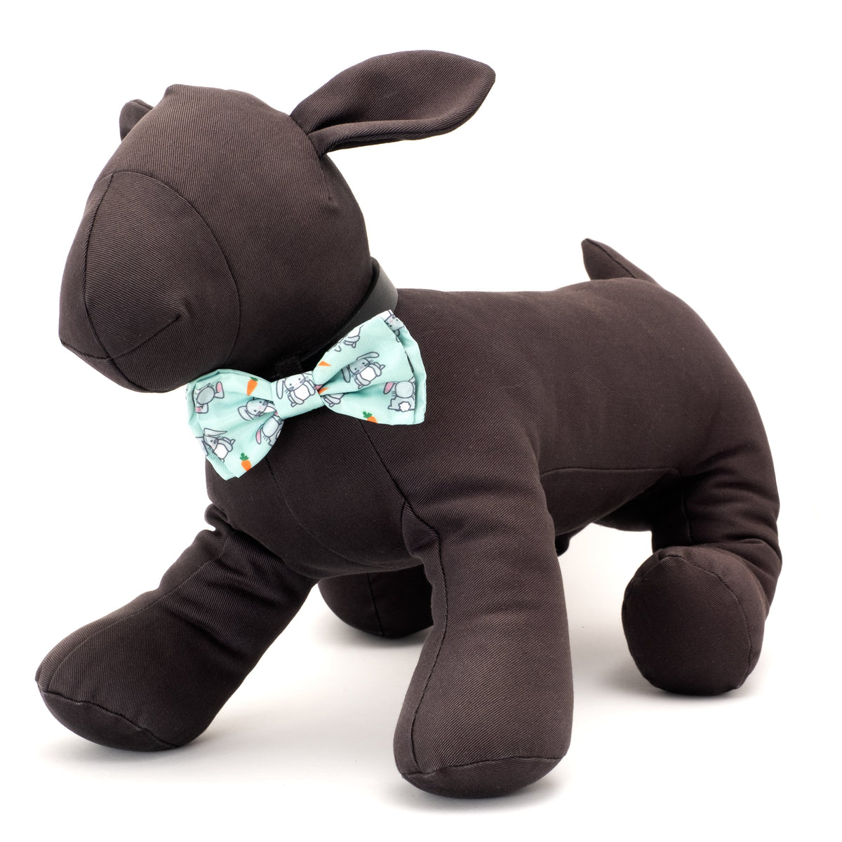 Bunnies Dog Bow Tie – Polyester, Mint Green, Sizes S, L