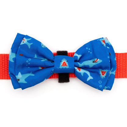 Chomp Dog Bow Tie – Polyester, Blue, Sizes S, L