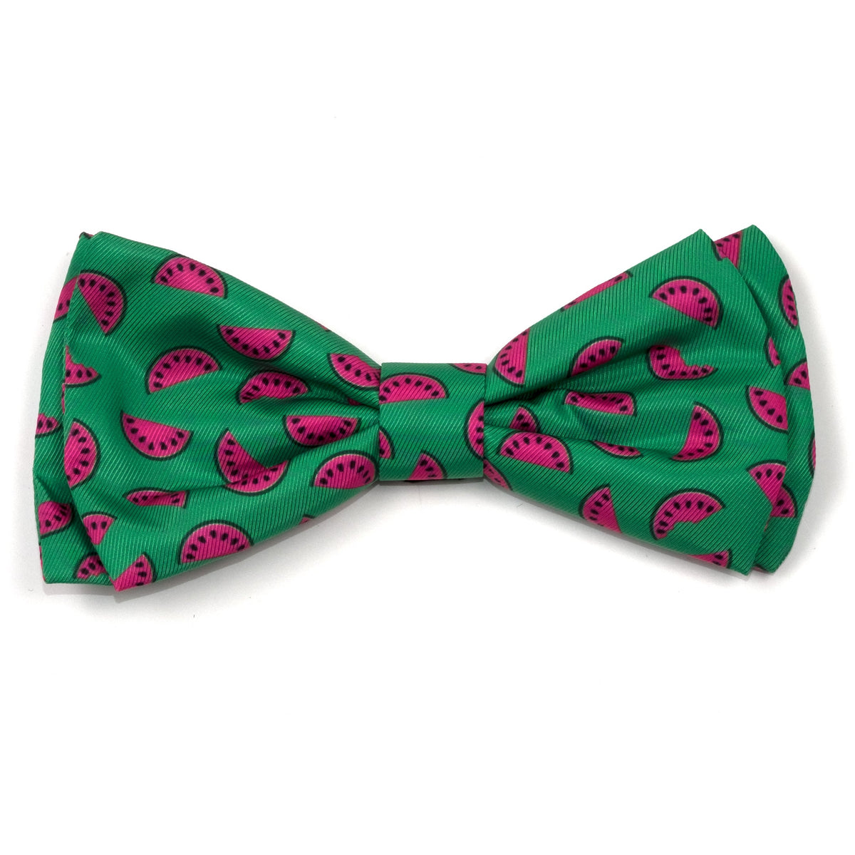 Watermelon Dog Bow Tie – Polyester, Green, Sizes S, L