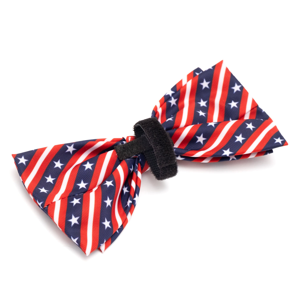 Bias Stars and Stripes Dog Bow Tie – Polyester, Red/White/Blue, Sizes S, L