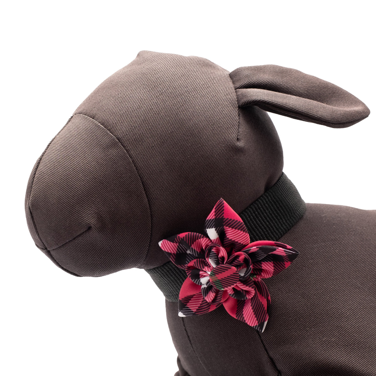 Bias Plaid Dog Flower – Polyester, 5 colours, Sizes S, L