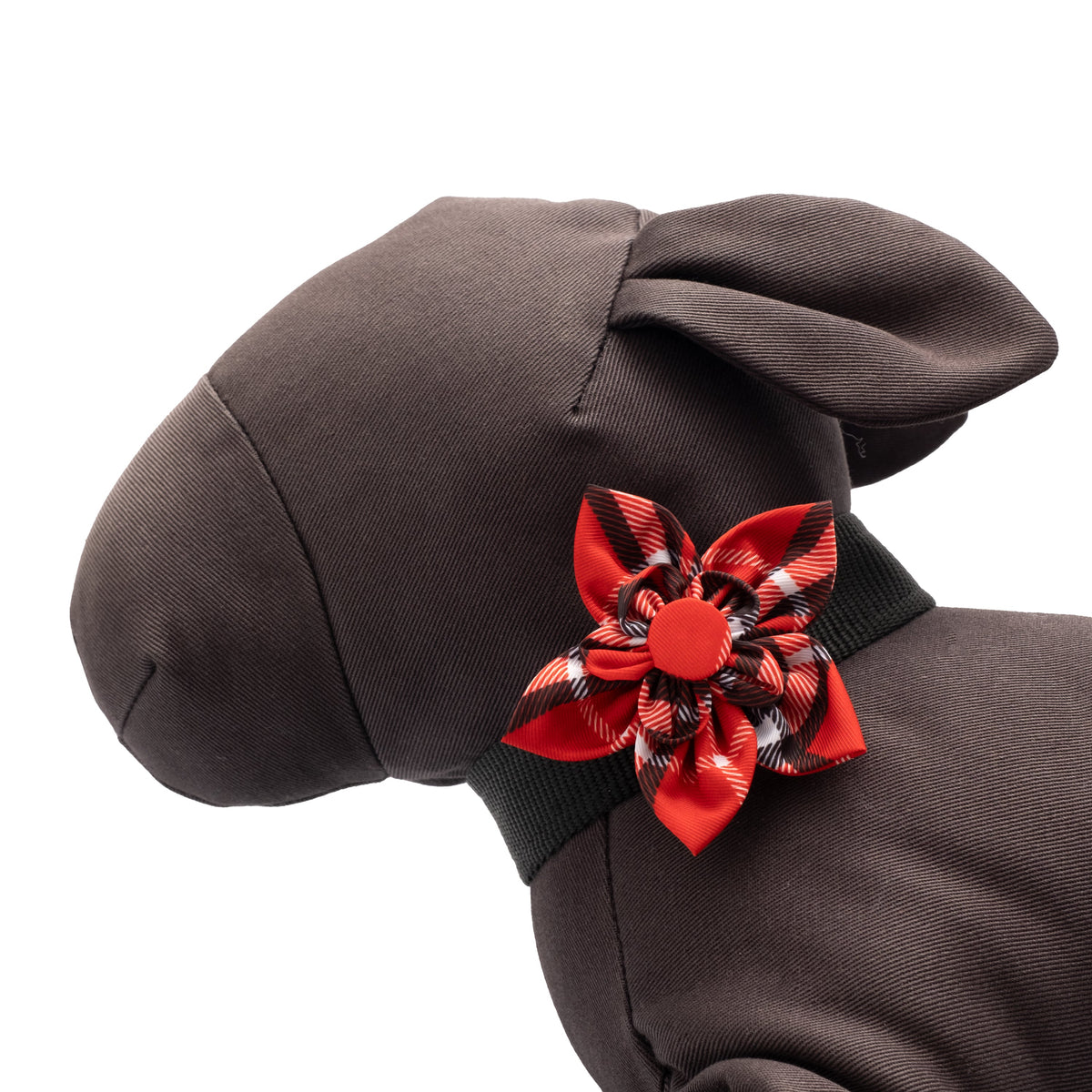 Bias Plaid Dog Flower – Polyester, 5 colours, Sizes S, L