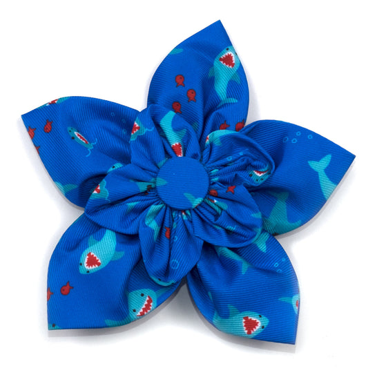 Chomp Dog Flower – Polyester, Blue, Sizes S, L
