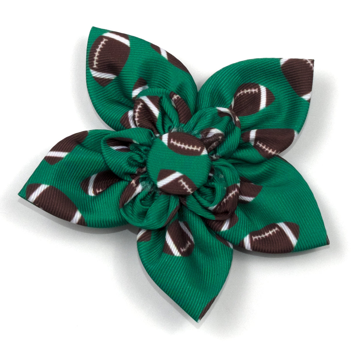 Football Dog Flower – Polyester, Green, Sizes S, L
