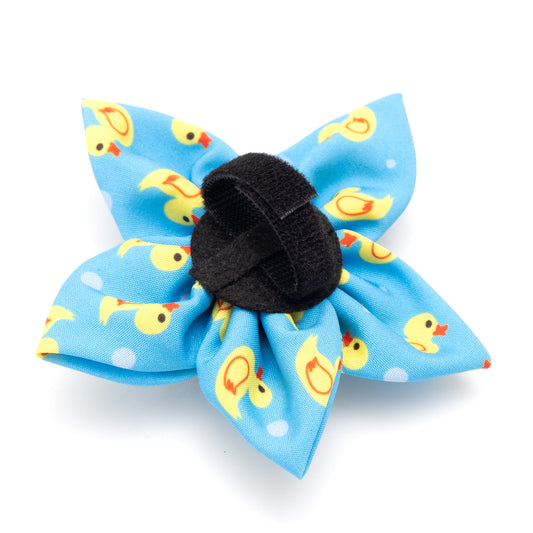 Rubber Duck Dog Flower – Polyester, Blue, Sizes S, L