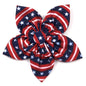 Bias Stars and Stripes Dog Flower – Polyester, Red/White/Blue, Sizes S, L