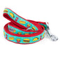 Food Fest Dog Leash – Turquoise, Sizes S, L