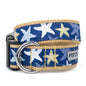 Starfish Dog Collar – Blue, Sizes XS–XL