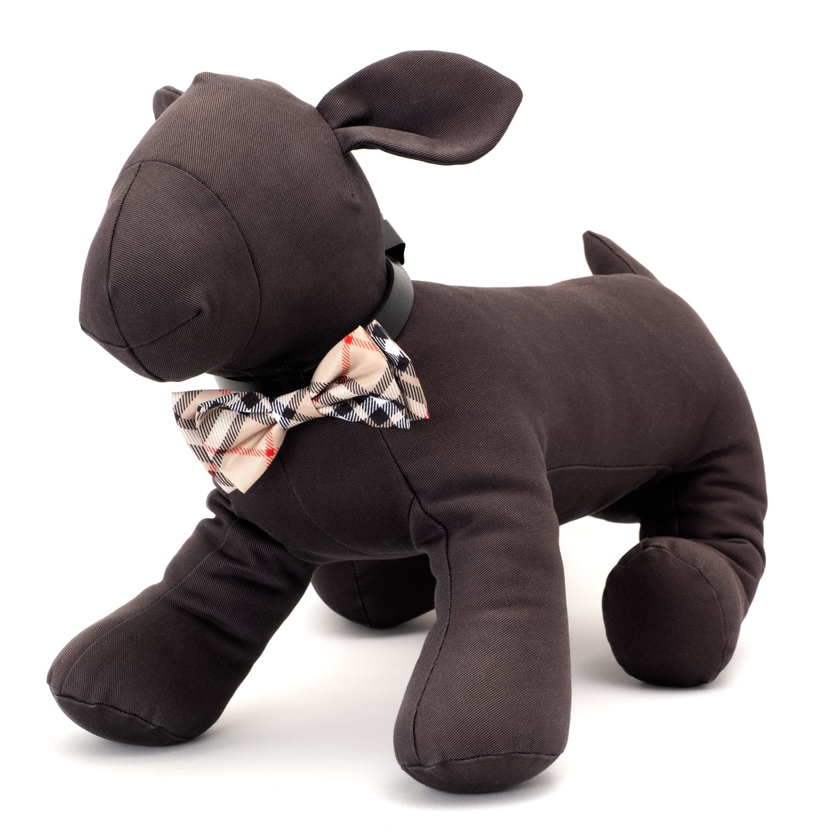Bias Plaid Dog Bow Tie – Polyester, 5 colours, Sizes S, L