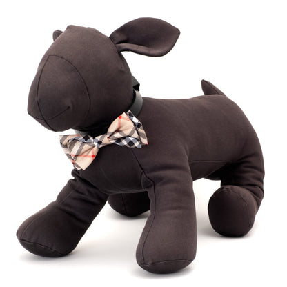 Bias Plaid Dog Bow Tie – Polyester, 5 colours, Sizes S, L