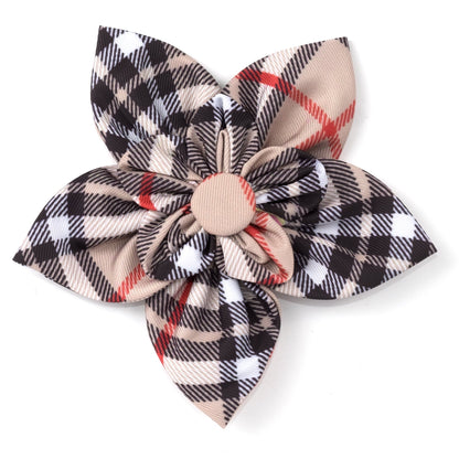 Bias Plaid Dog Flower – Polyester, 5 colours, Sizes S, L