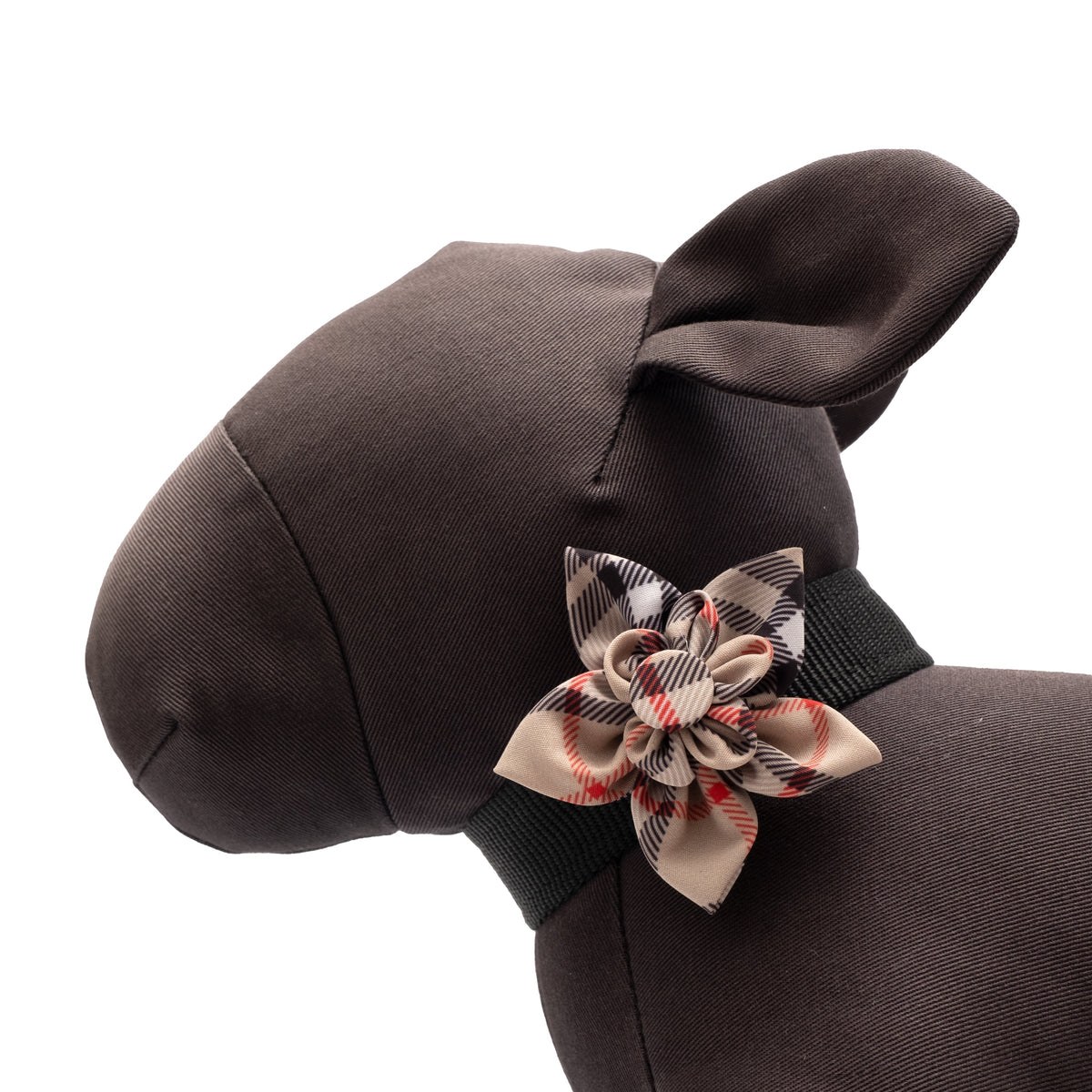 Bias Plaid Dog Flower – Polyester, 5 colours, Sizes S, L