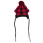 Buffalo Dog Hat – Acrylic, Black/Red, Sizes XS–L