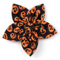 Jack-O-Lantern Dog Flower – Polyester, Black, Sizes S, L