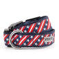 Bias Stars and Stripes Dog Collar – Red/White/Blue, Sizes XS–XL