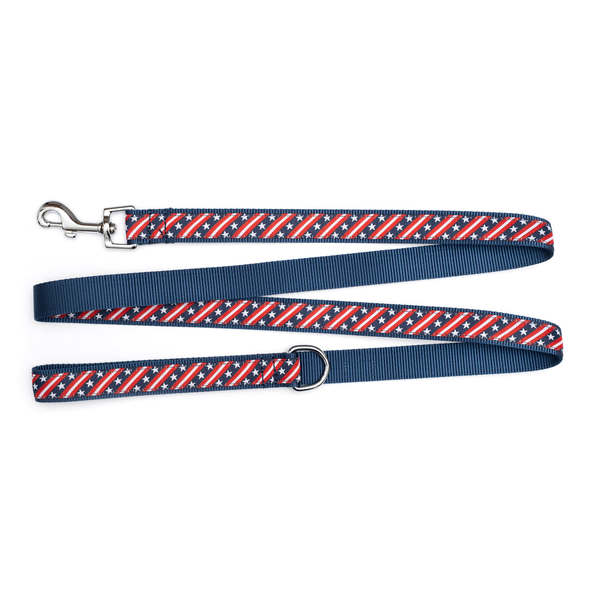 Stars and stripes ribbon and navy nylon backing