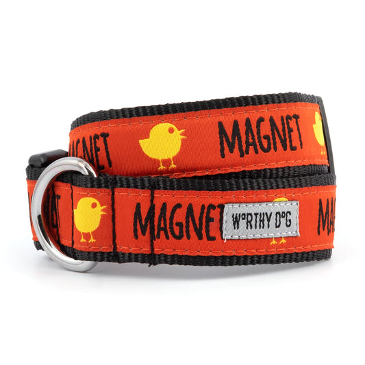 Chick Magnet Dog Collar – Red, Sizes XS–XL