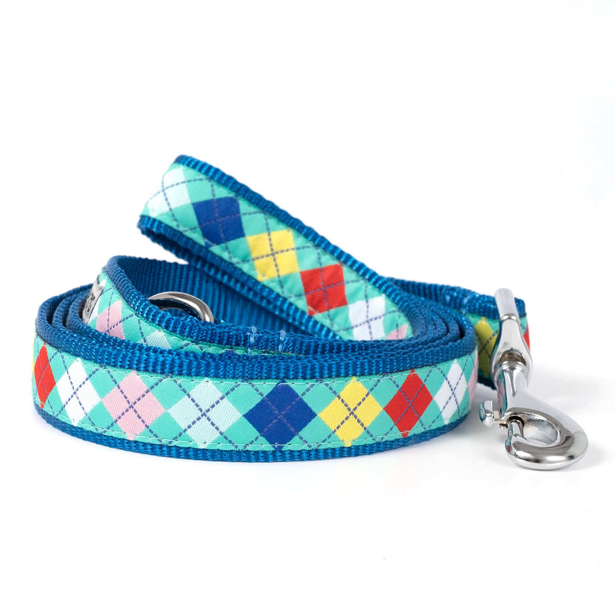 Haberdashery Dog Leash – Turquoise, Sizes S, L