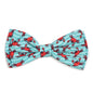 Crabs Dog Bow Tie – Polyester, Teal, Sizes S, L