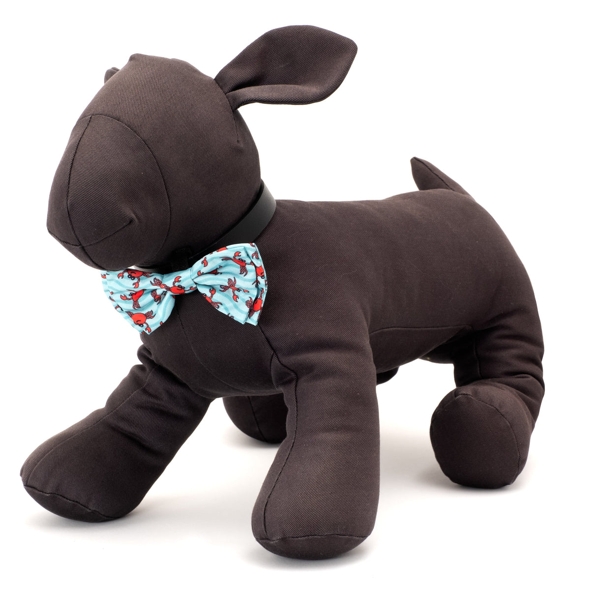 Crabs Dog Bow Tie – Polyester, Teal, Sizes S, L