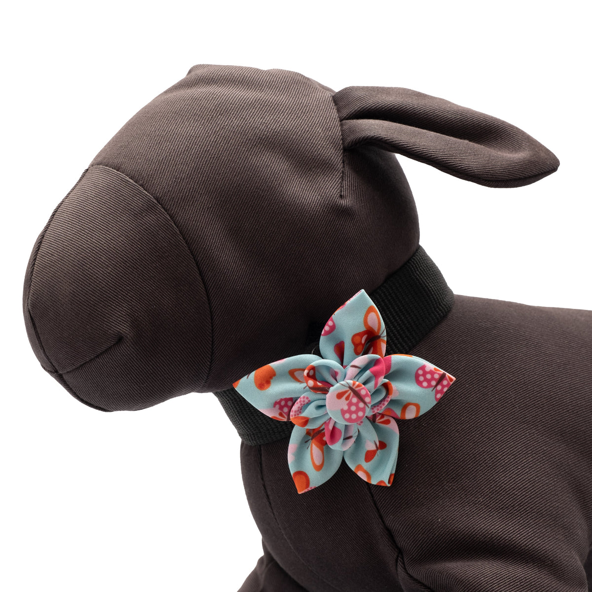 Butterflies Dog Flower – Polyester, Pale Blue, Sizes S, L