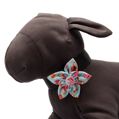 Butterflies Dog Flower – Polyester, Pale Blue, Sizes S, L
