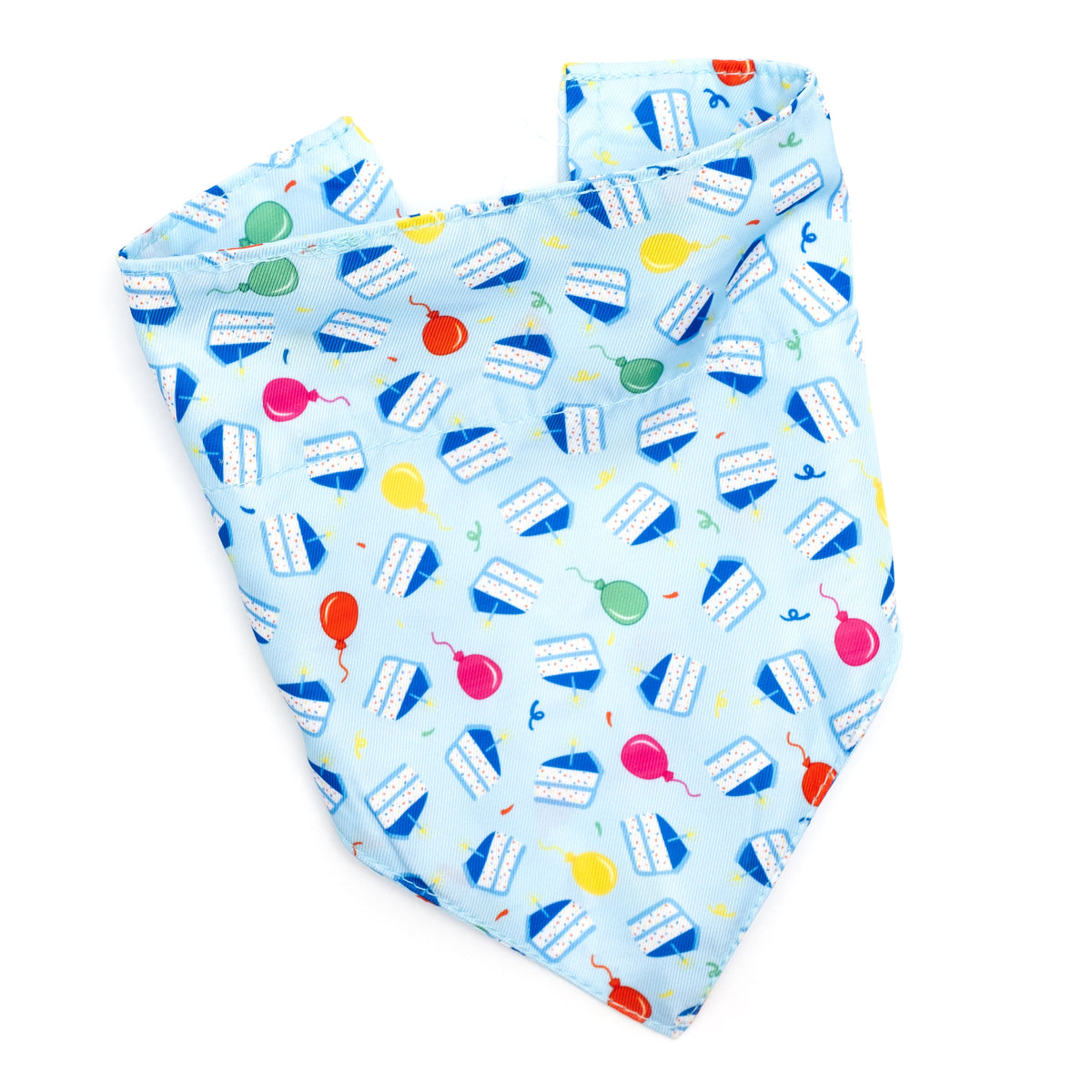 Birthday Boy Dog Slide-On Bandana – Polyester, Blue, Sizes S, L