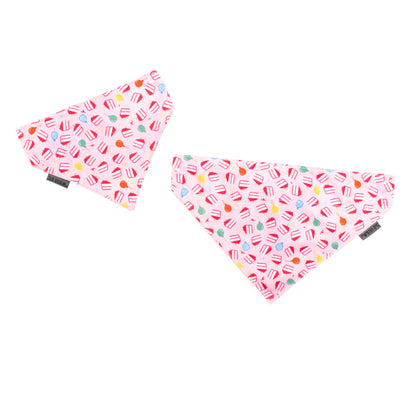 Birthday Girl Dog Slide-On Bandana – Polyester, Pink, Sizes S, L