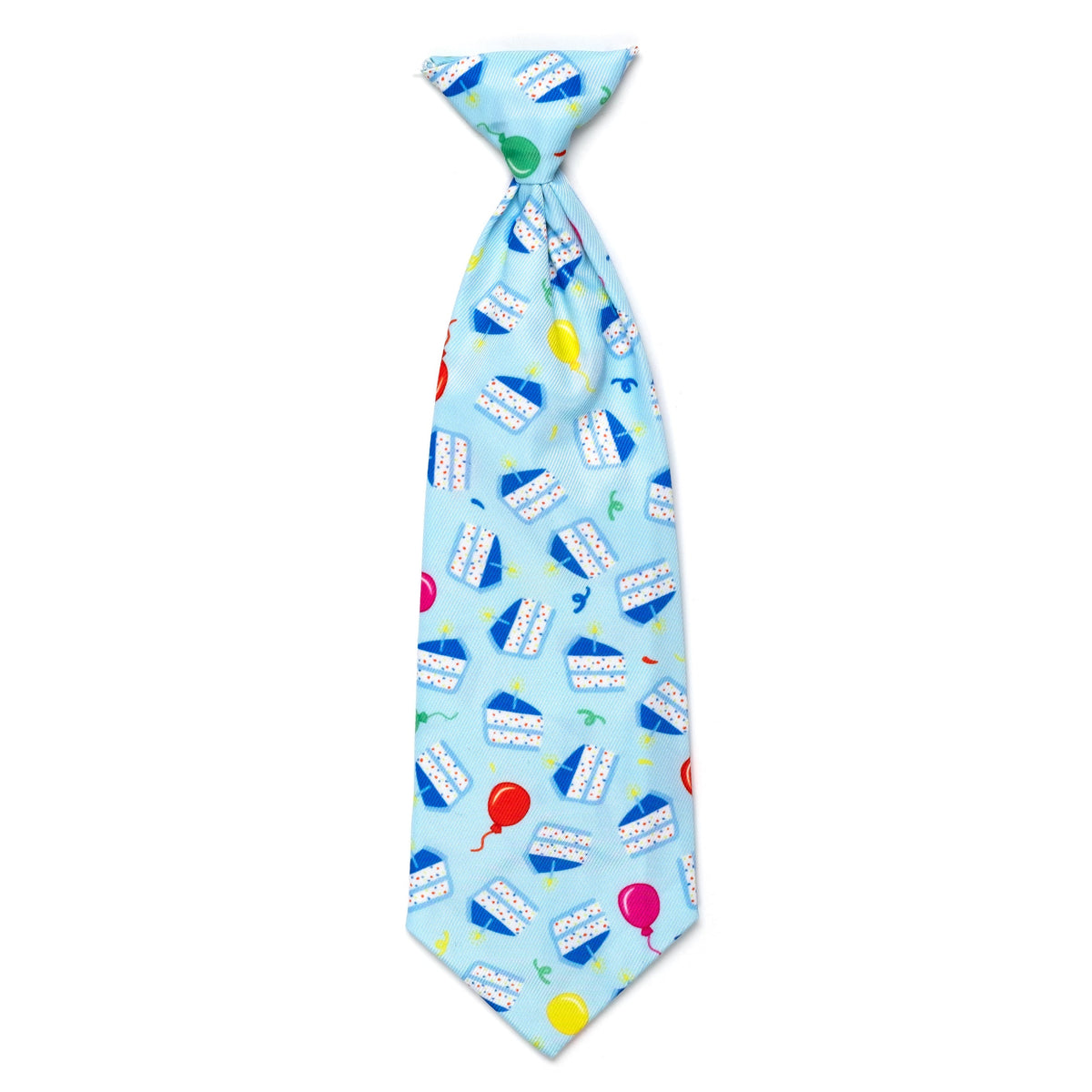 Birthday Boy Dog Neck Tie – Polyester, Blue, Sizes S, L